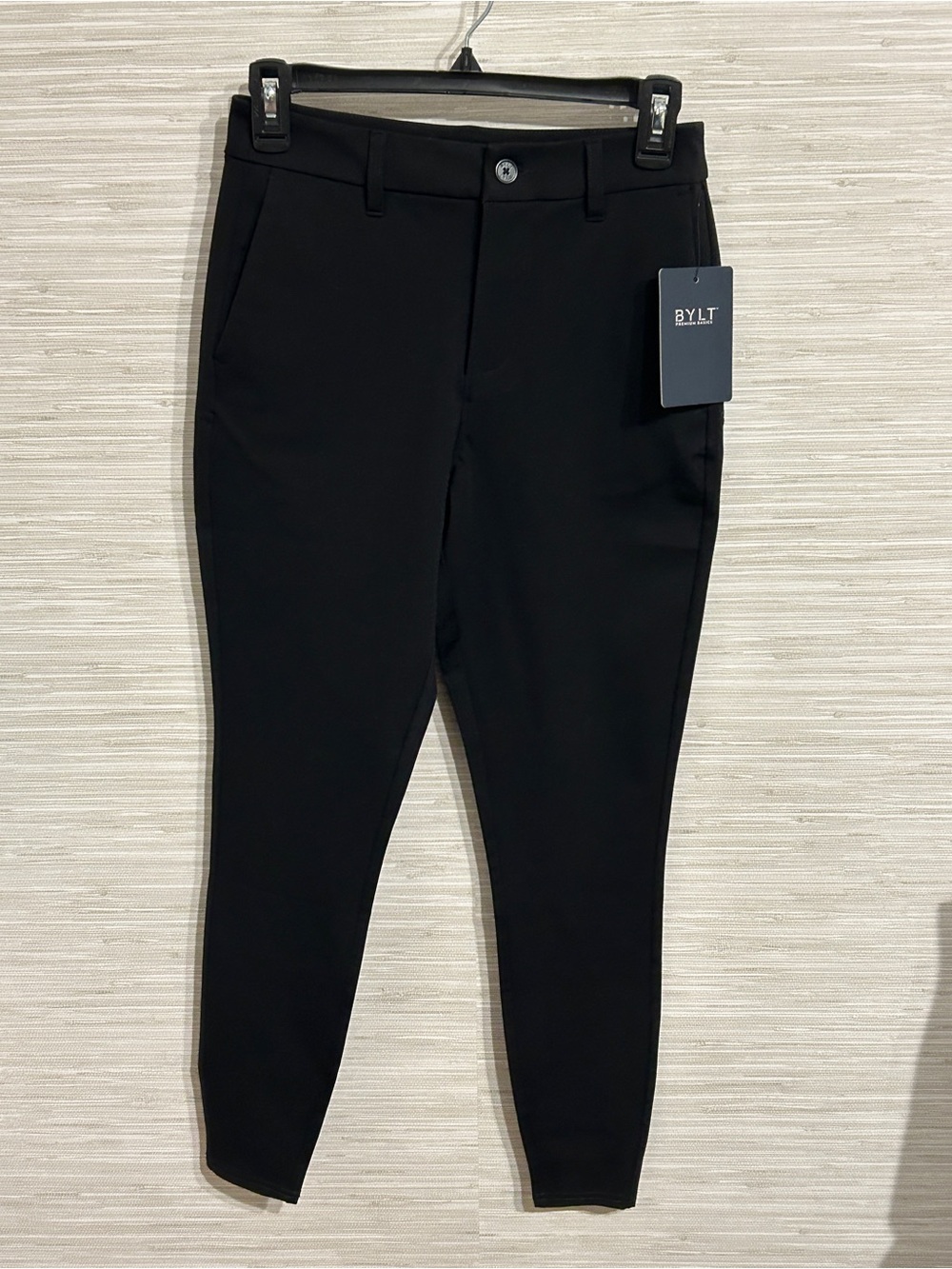 BYLT Premium Basics Black Women's Everyday Pants Size Small NWT